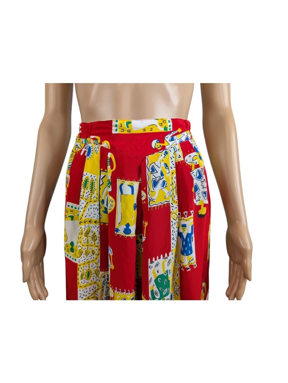 Diane von Furstenberg Vintage Abstract Maxi Skirt 12 - Picture 2 of 8